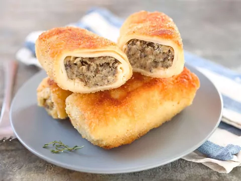 Przepis: krokiety z pieczarkami